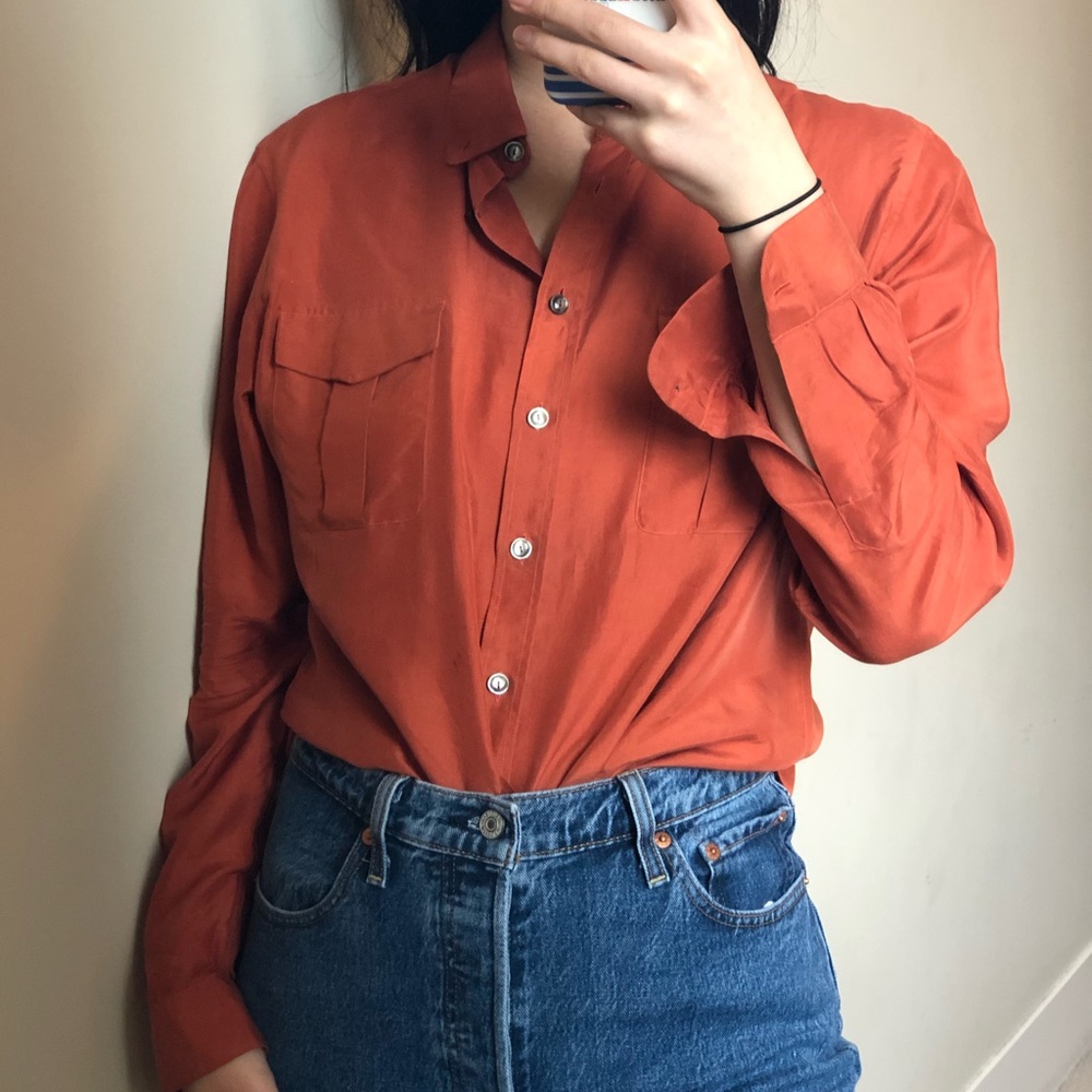 Silk dress shirt